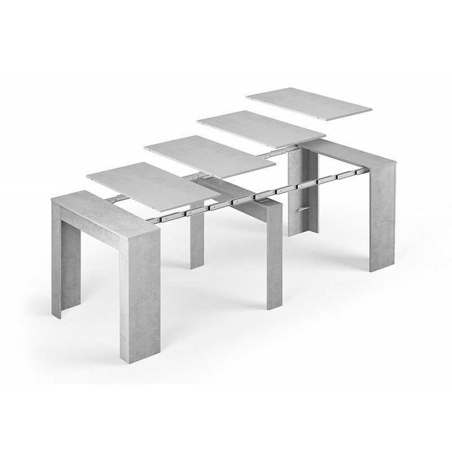 Salones SAYEZ | Mesa Comedor Extensible Consola Cemento