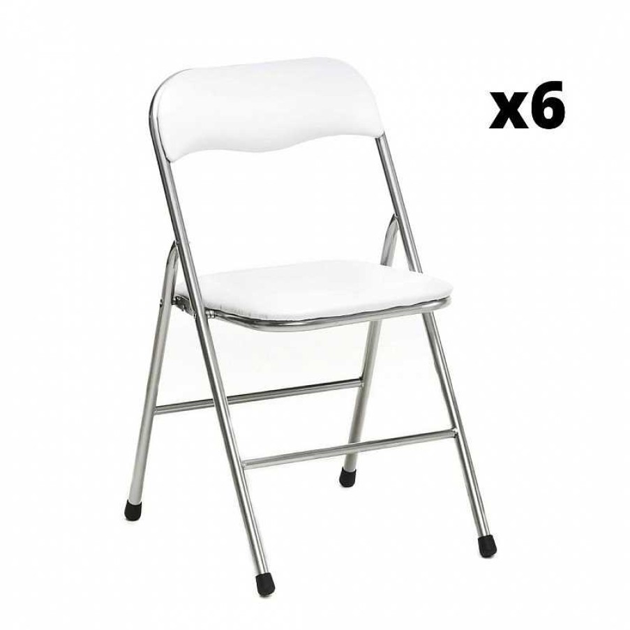 Salones SAYEZ | Pack 6 Sillas Plegables One Blanco