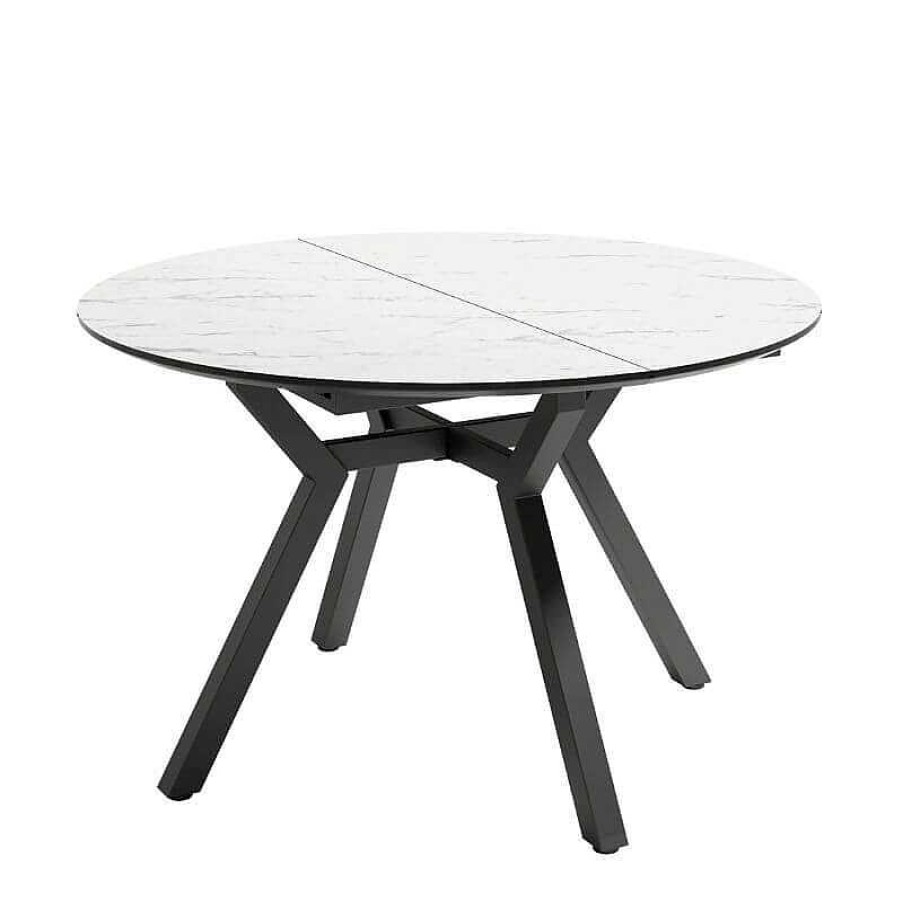 Salones SAYEZ | Mesa Comedor Extensible Cant Brico Piedra 100 Cm Carrara