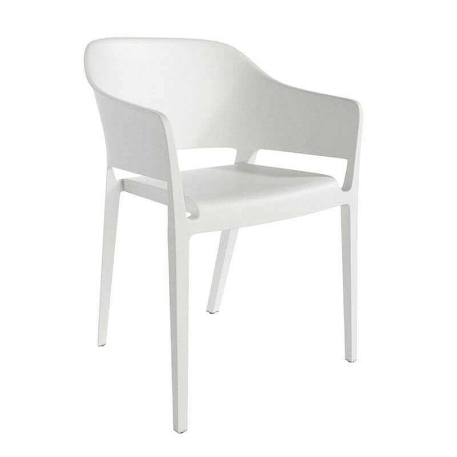 Salones SAYEZ | Pack 4 Sillas Valeta Exterior Blanco