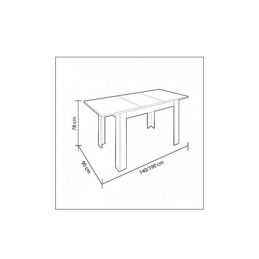 Salones SAYEZ | Mesa Comedor Extensible Kendra Roble Nodi