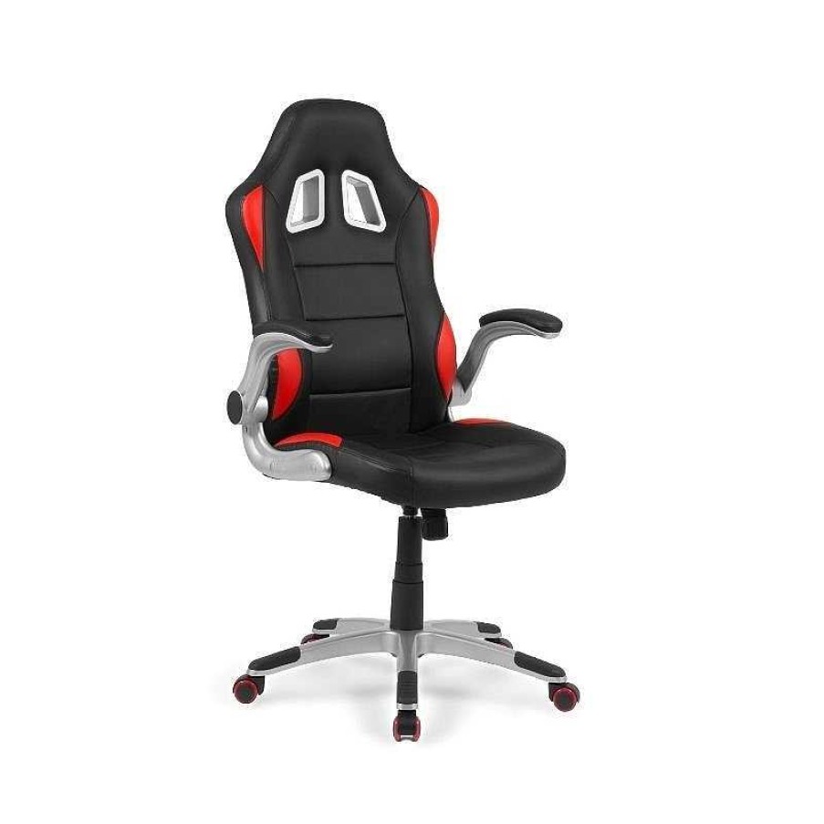 Juvenil SAYEZ | Silla De Oficina Gaming Mugello Rojo Y Negro