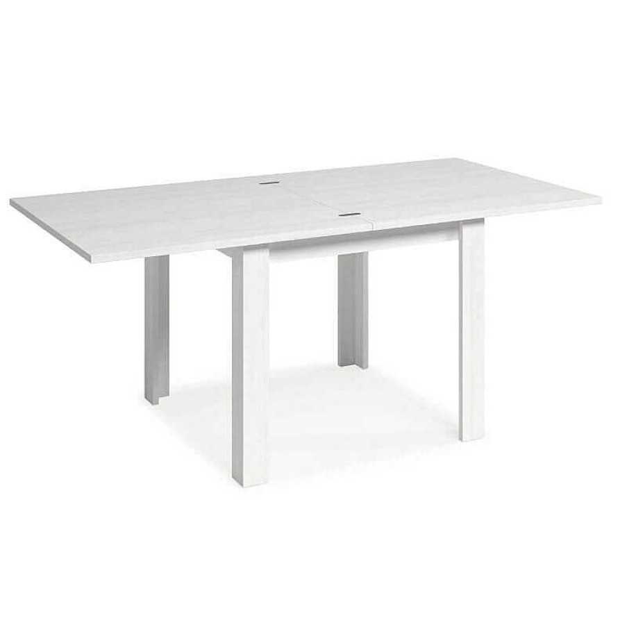 Salones SAYEZ | Mesa Comedor Cuadrada 90X90 Extensible Blanco Polar