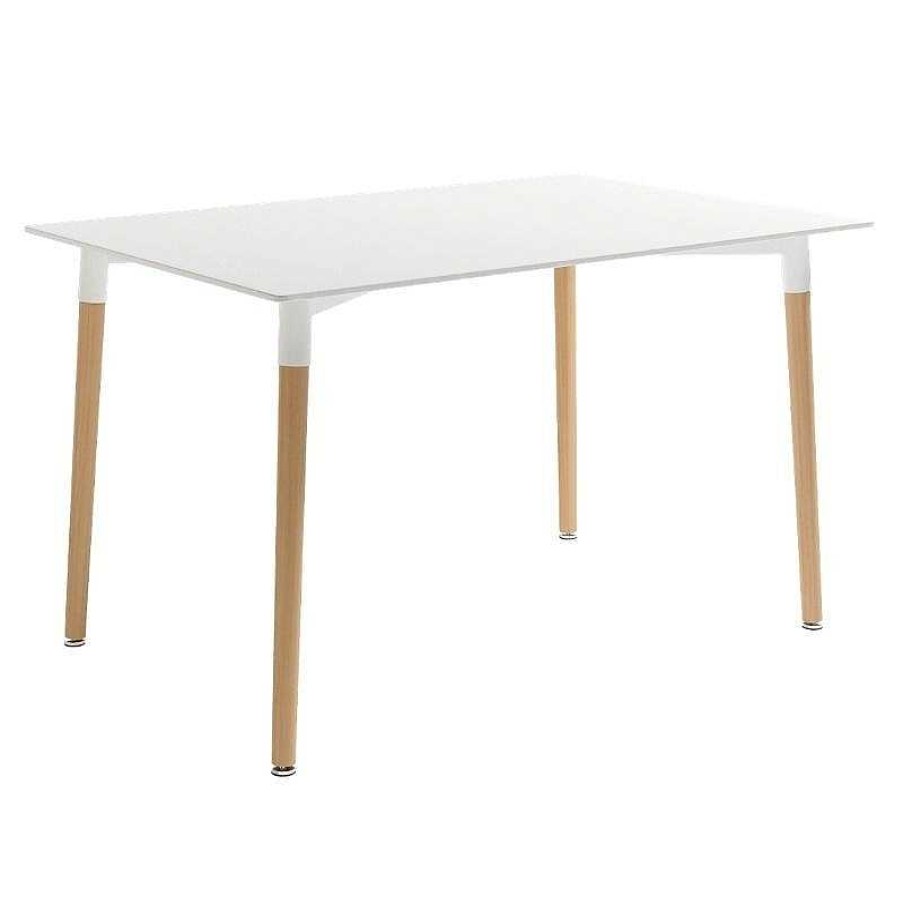 Salones SAYEZ | Mesa Comedor Fija Rectangular Caribe Blanca