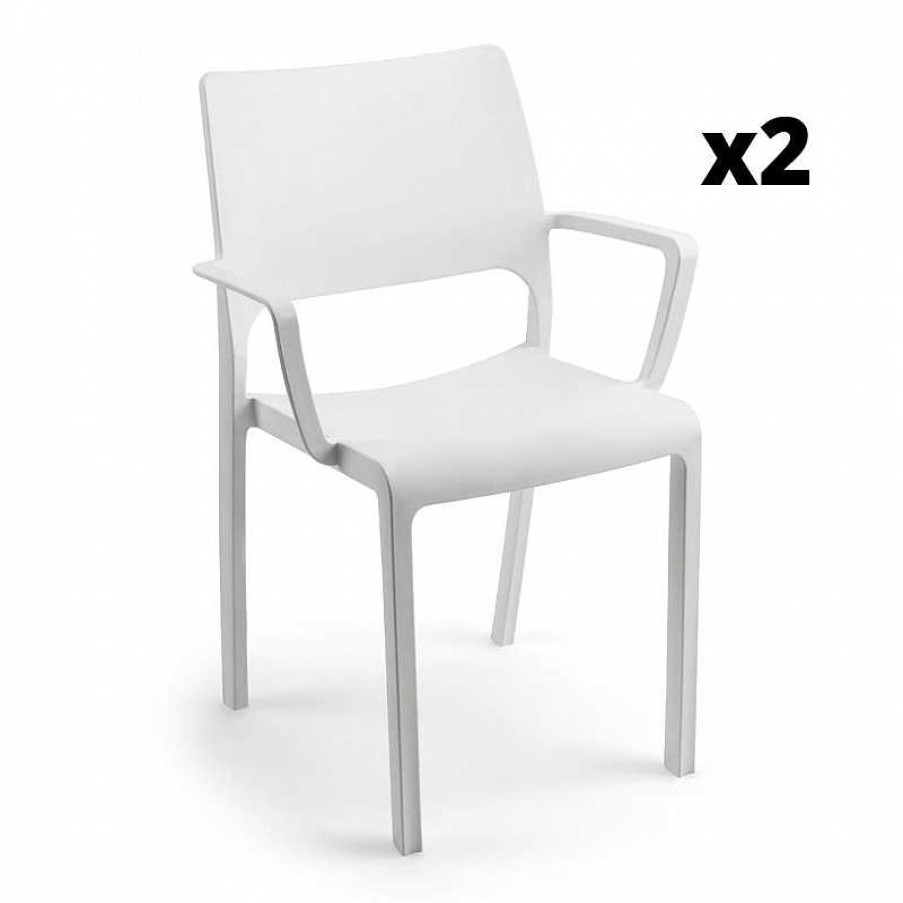 Salones SAYEZ | Pack 2 Sillas Tramontana Exterior Blanco