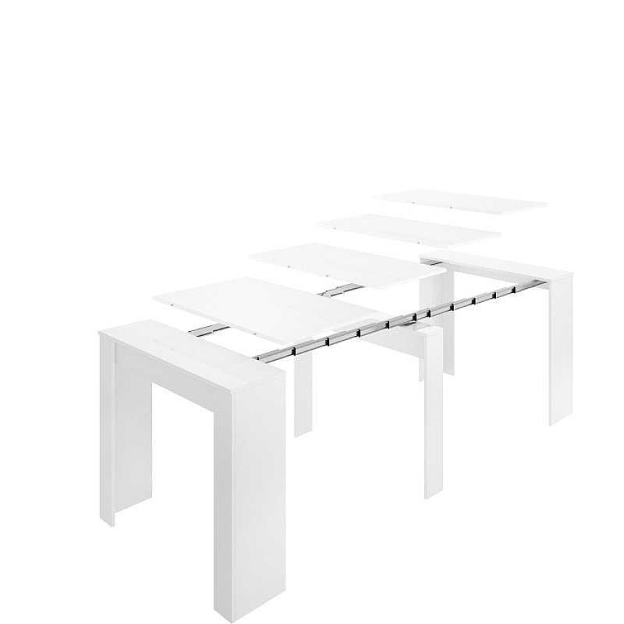 Salones SAYEZ | Mesa Consola Extensible Blanca