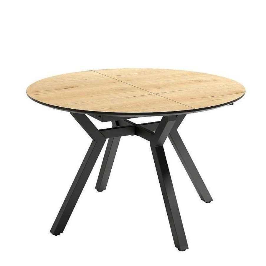 Salones SAYEZ | Mesa Comedor Extensible Cant Brico Madera 100 Cm Roble