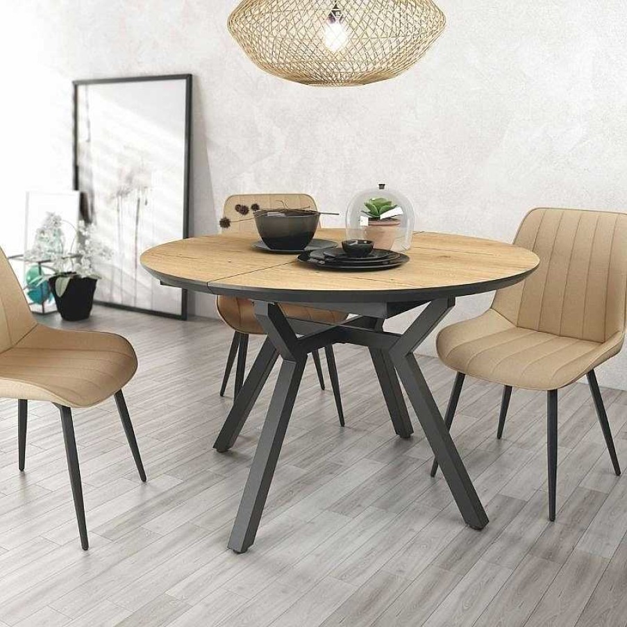 Salones SAYEZ | Mesa Comedor Extensible Cant Brico 120 Roble