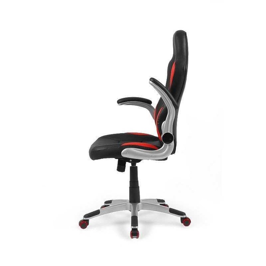 Juvenil SAYEZ | Silla De Oficina Gaming Mugello Rojo Y Negro