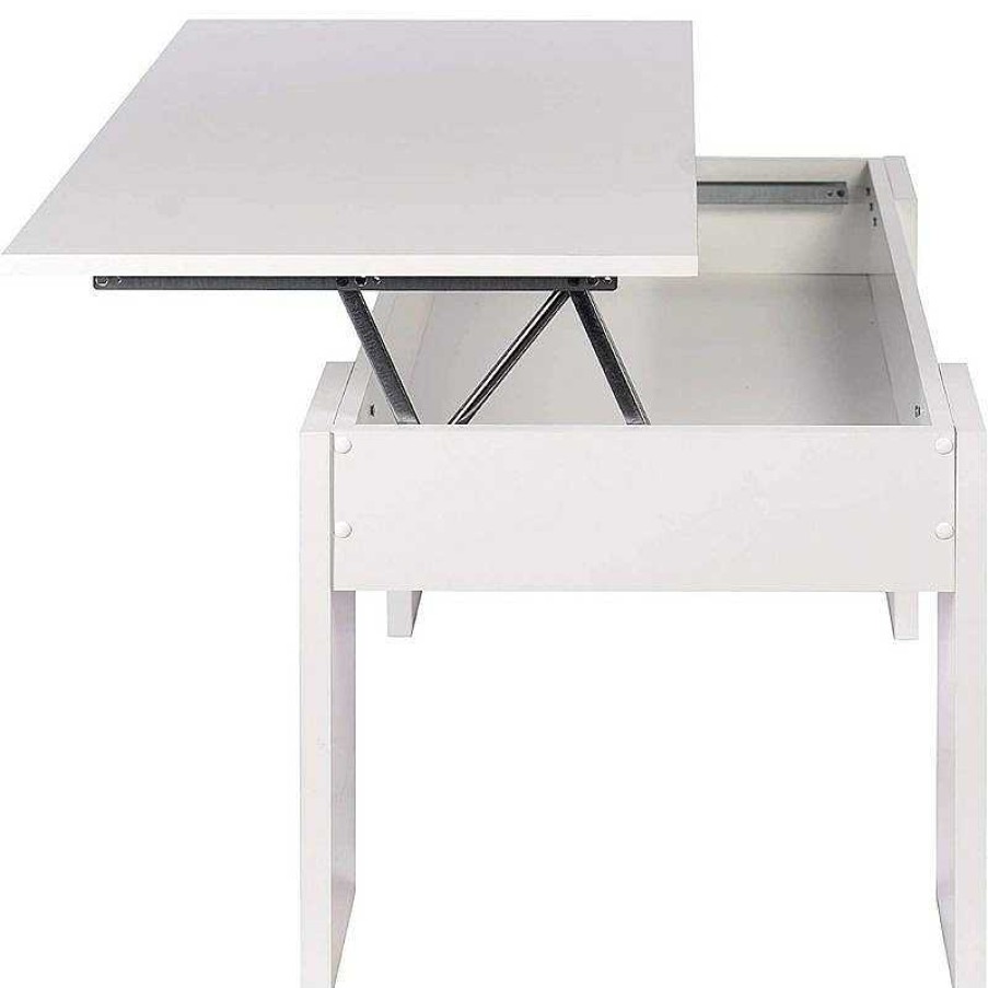 Salones SAYEZ | Mesa De Centro Elevable Gala Blanca